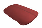 Leather Console Lid Armrest Cover for Ford Mustang (2015–2020) Red Black Stitch