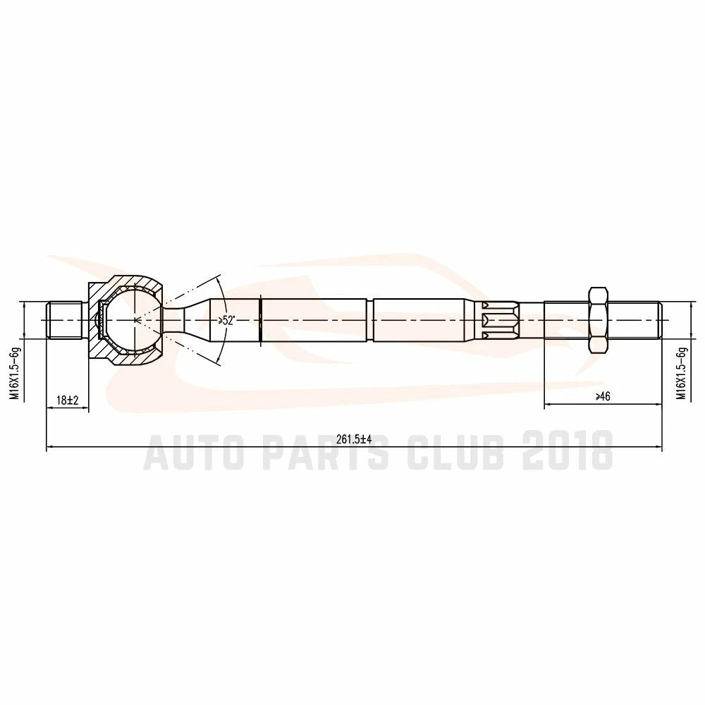 Set of 6 Steering Tie Rods & Sway Bar Links for Toyota RAV4 (2006–2015)