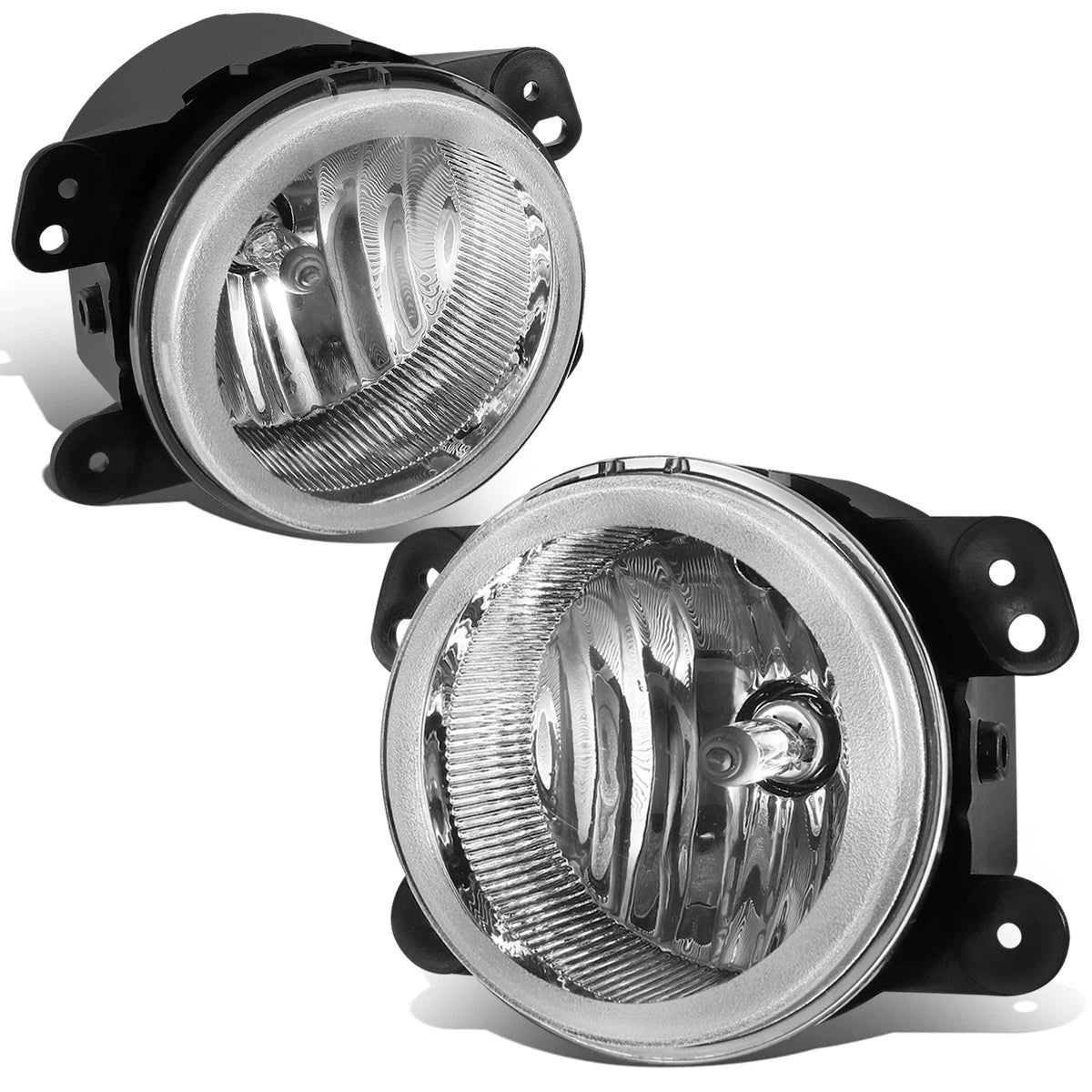 Set of 2 Front Bumper Fog Light Lamps for Jeep Wrangler (2007–2018) & PT Cruiser (2005–2010)