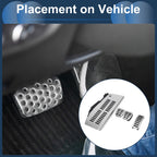 4Pcs Accelerator Pedal Covers for Volkswagen Polo (2009–2017)