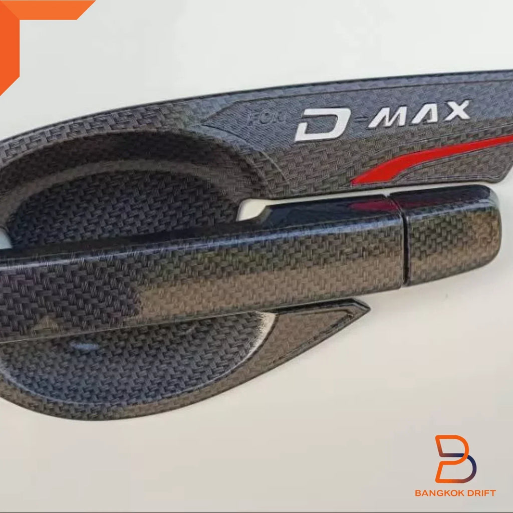 Carbon Fiber Door Handle Cover Trim for Isuzu D-Max MU-X 2012-2019