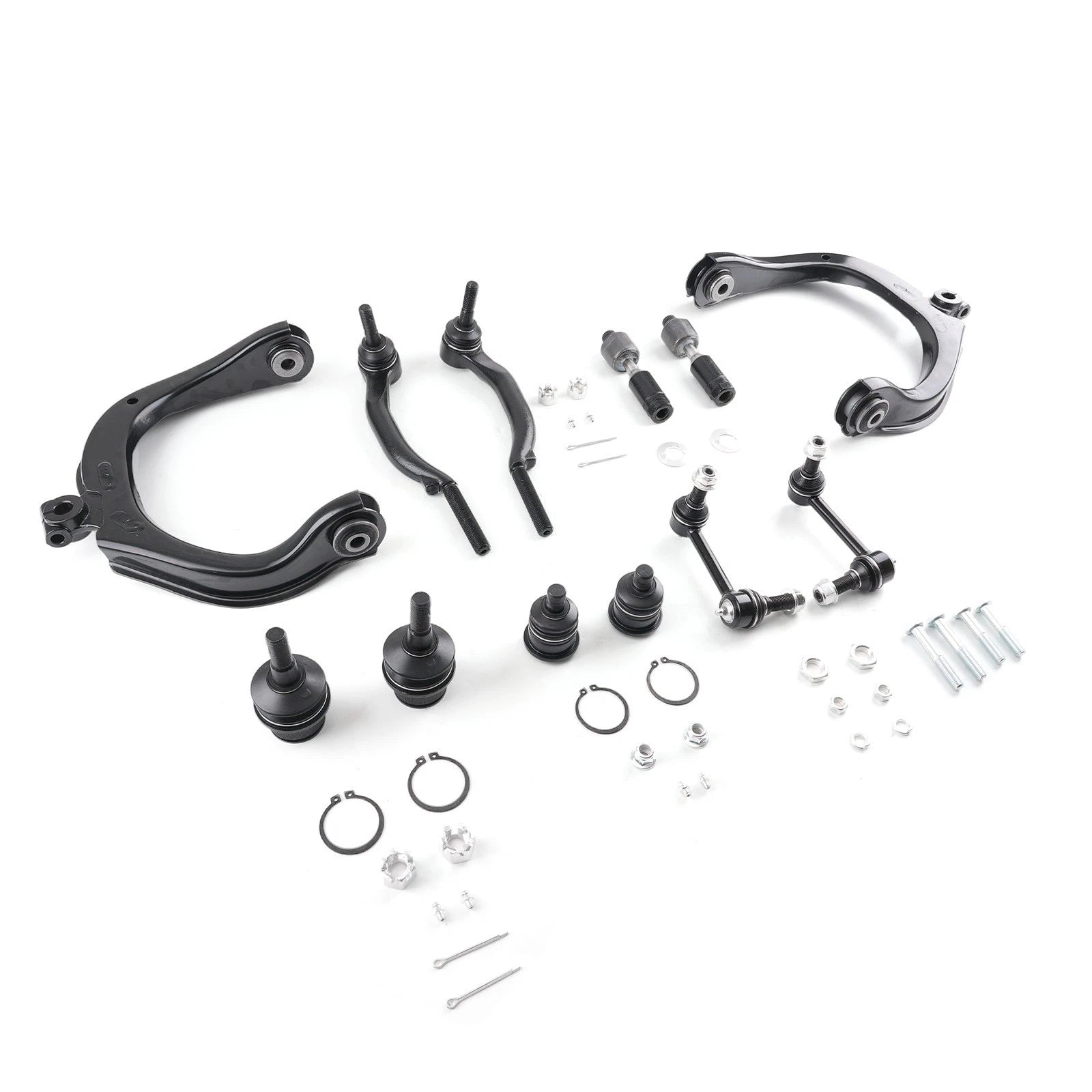 12x Front Control Arms Tie Rods Suspension Kits for Trailblazer Envoy (2004–2007)