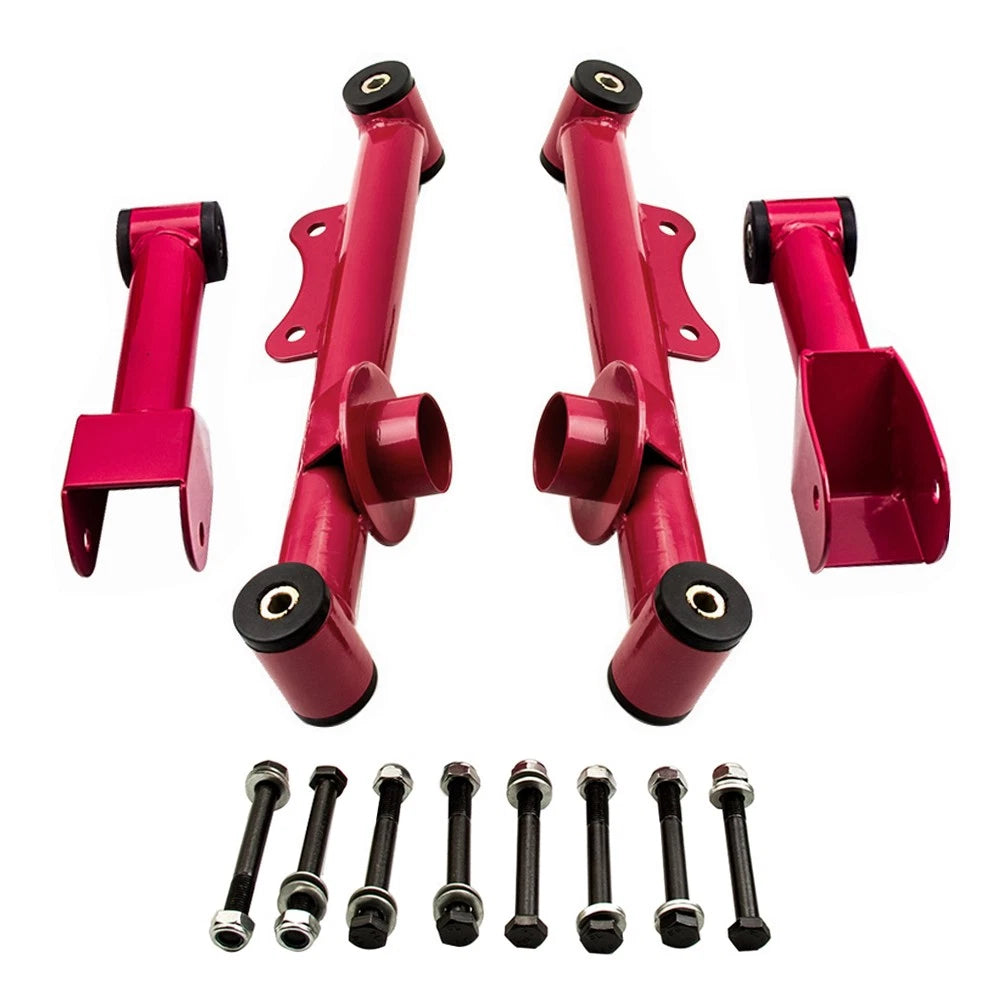 4x Rear Tubular Control Arms w/ Bushings for Ford Mustang (1979–2004)
