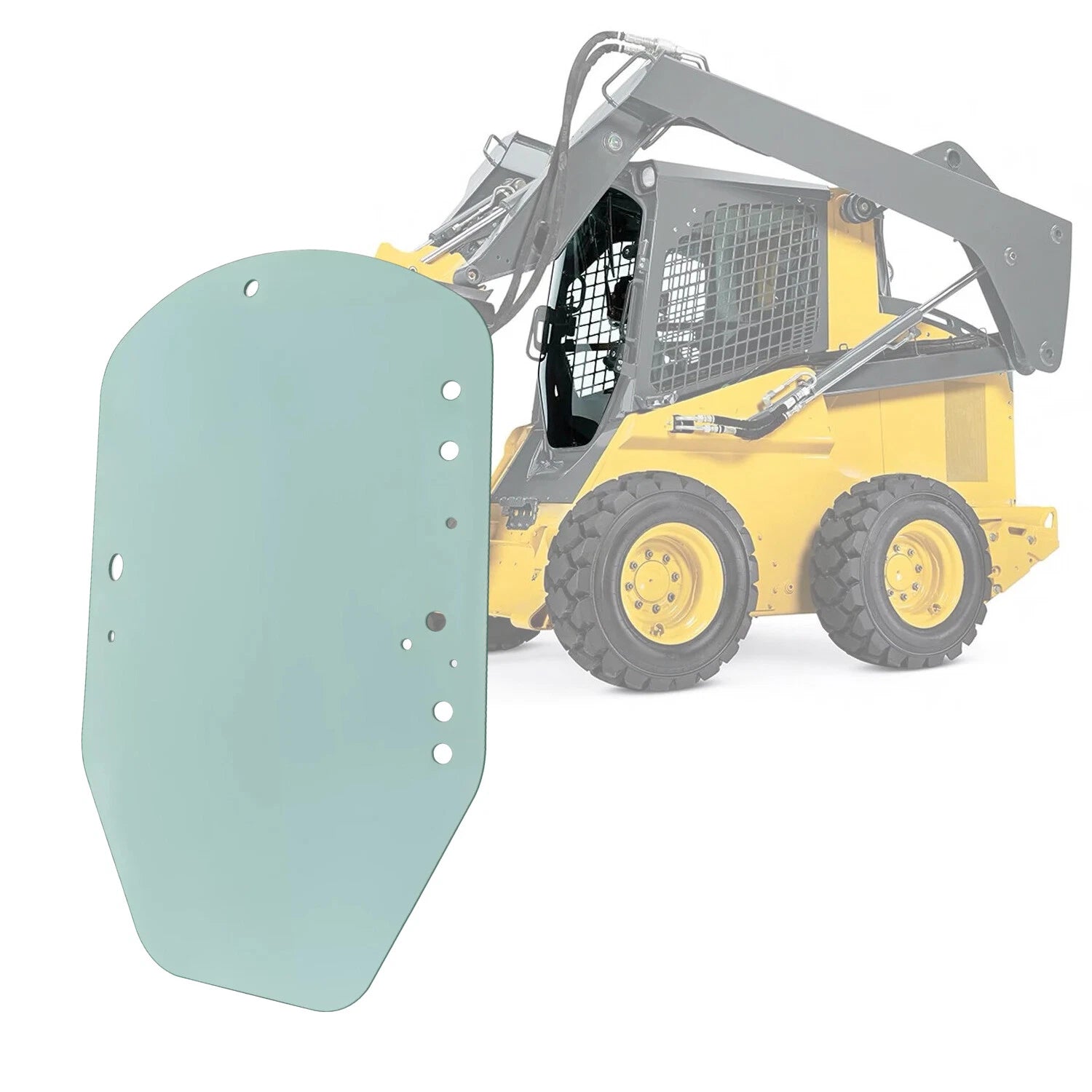 Clear Door Glass for John Deere Skid Steer & Track Loader (D & E Series)