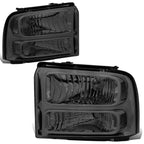 Headlight/Lamp for Ford Super Duty (2005–2007) Smoked Housing Clear Corner