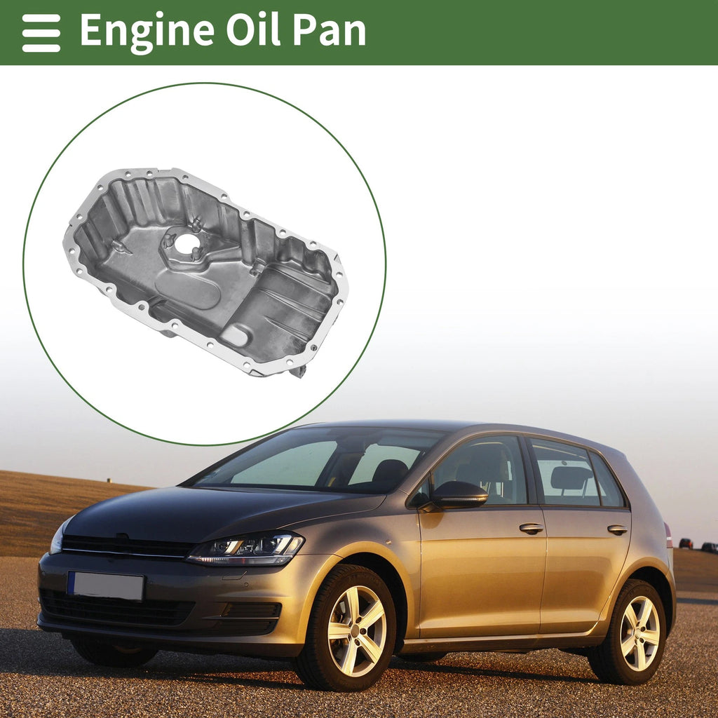 1 Pc Engine Oil Pan for Volkswagen Golf (2005–2009) No.03C103603T Aluminum