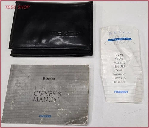 Owners Manual Collection for Mazda B Series (1992)