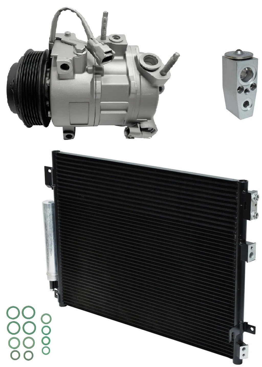 AC Compressor Kit With Condenser for Dodge Charger 6.4L (2019–2019)