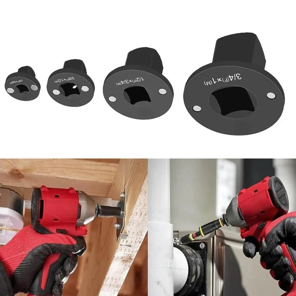4 x Low Profile Socket Adapter Kit with Magnetic Holder for Socket Stability