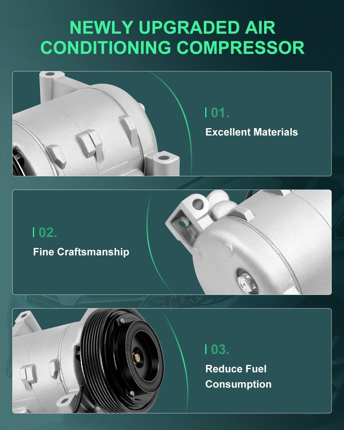 A/C Compressor w/Clutch for Isuzu Rodeo (1998–2004)