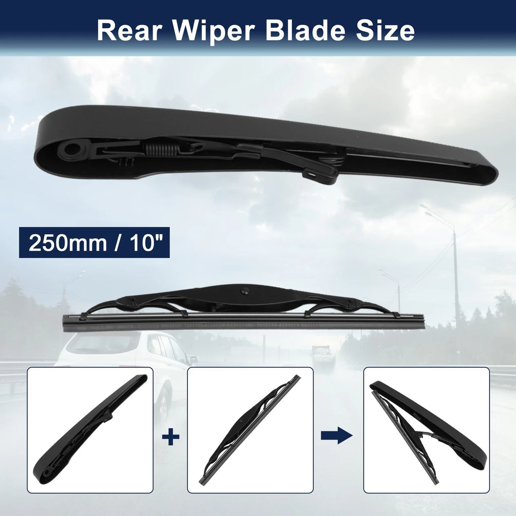 Set of 2 Rear Windshield Wiper Blade Arms for Buick Encore (2012–2016)