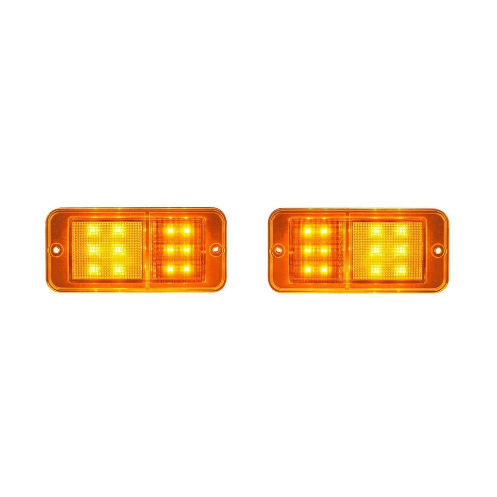 Front Amber LED Side Marker Lights for 1968–1972 Chevy GMC Truck