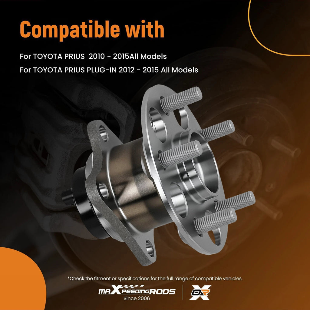 Rear Wheel Hub & Bearing for Toyota Prius (2010–2015) 4245047040, ABS, 5-Lug