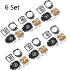 Set of 6 Carburetor Diaphragm Repair Kit for Tillotson RK-1HE Stihl 038