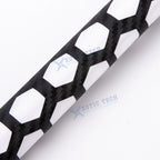 2PC Carbon Fiber Honeycomb Rear Tail Light Decor Stickers for 48×30cm