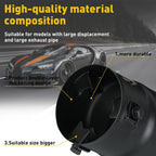 2.75" Black Coated Stainless Steel Exhaust Tip