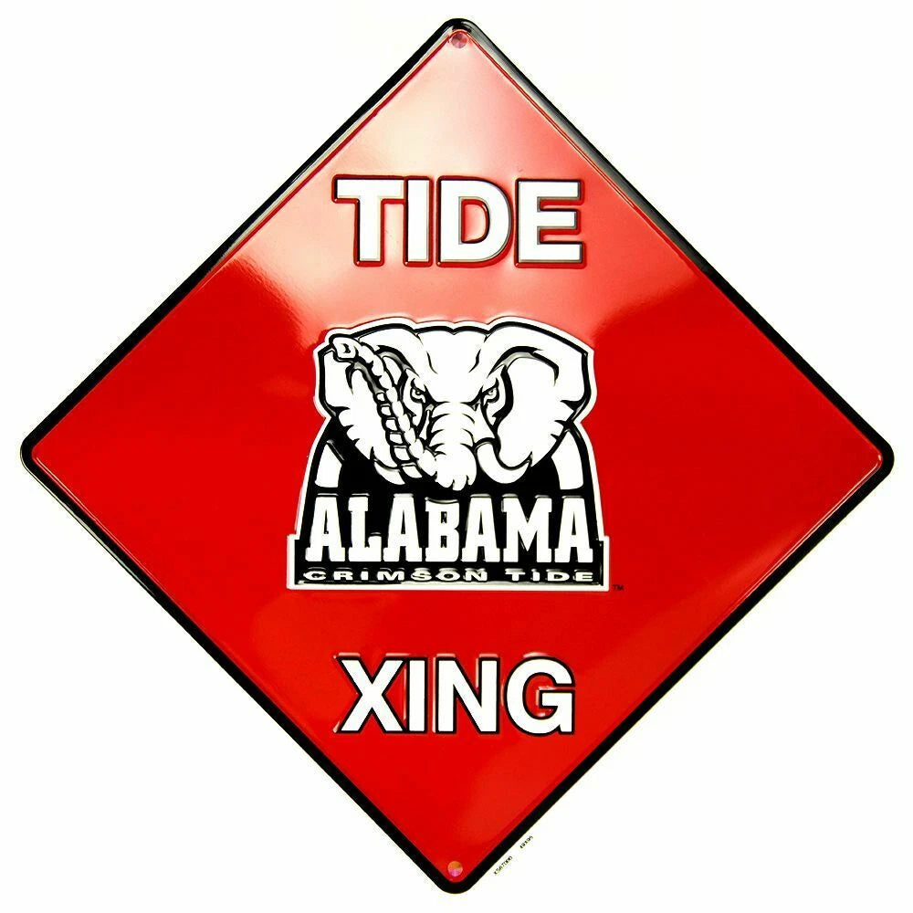 12" x 12" Alabama University Crimson Tide Street Crossing Sign