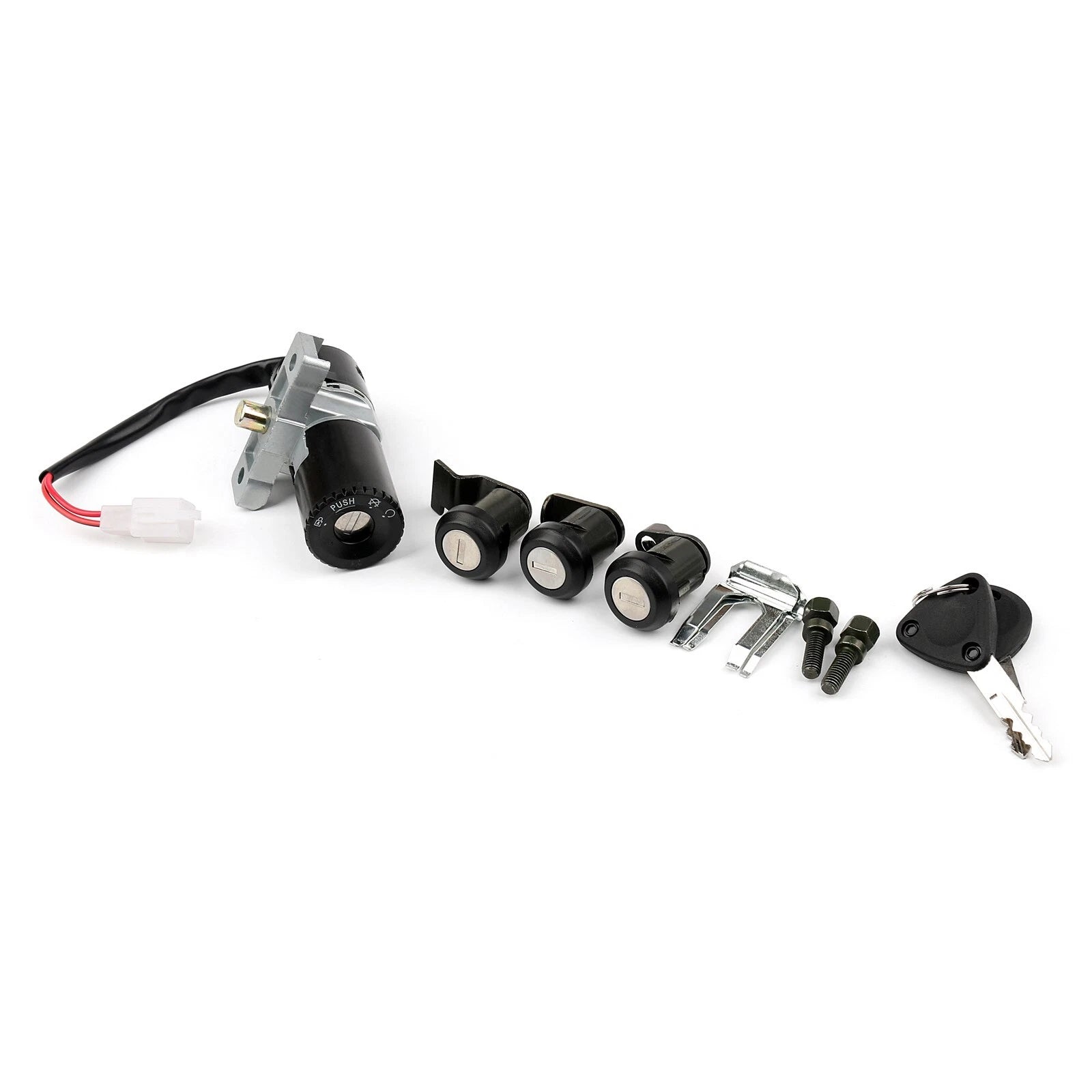 Ignition Switch & Fuel Gas Cap Cover Key Lock Set for Peugeot SV 250 (2001)