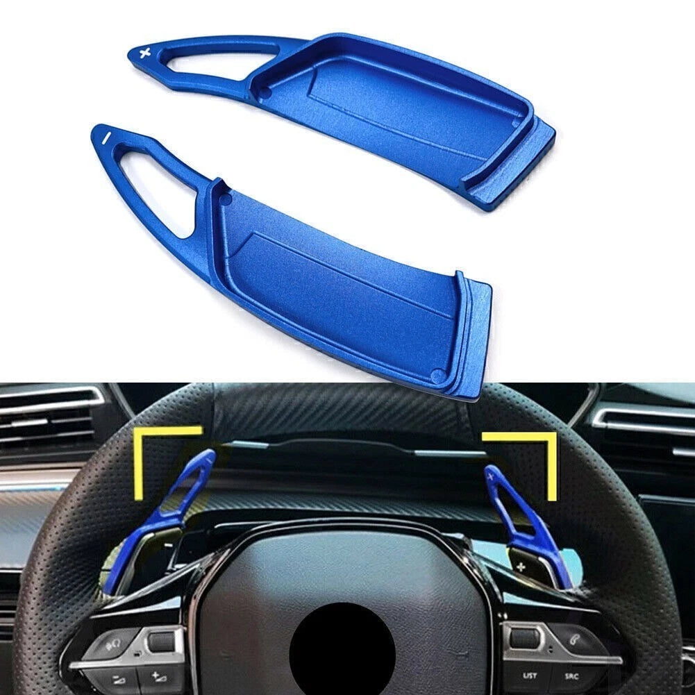 Aluminum Paddle Shifter for Peugeot 3008 5008 GT (2017–2022) Blue