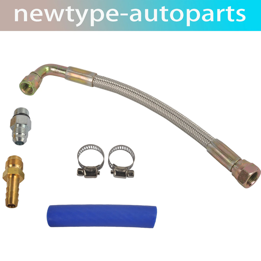 Turbo Oil Feed Coolant Line Braided Kit for Ford Powerstroke 6.7L (2011–2016)