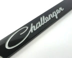 License Plate Frame for Dodge Challenger (Black with Silver Logo)