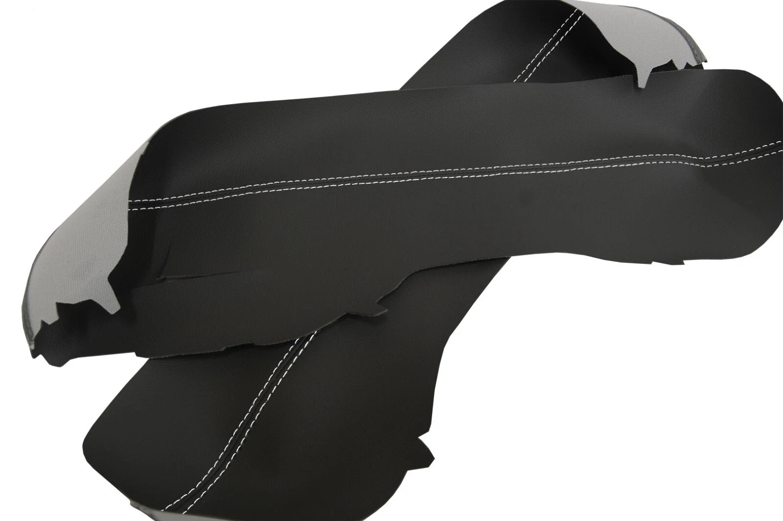 Leather Door Panel Armrest Cover for Acura TL (2009–2014) White Stitch