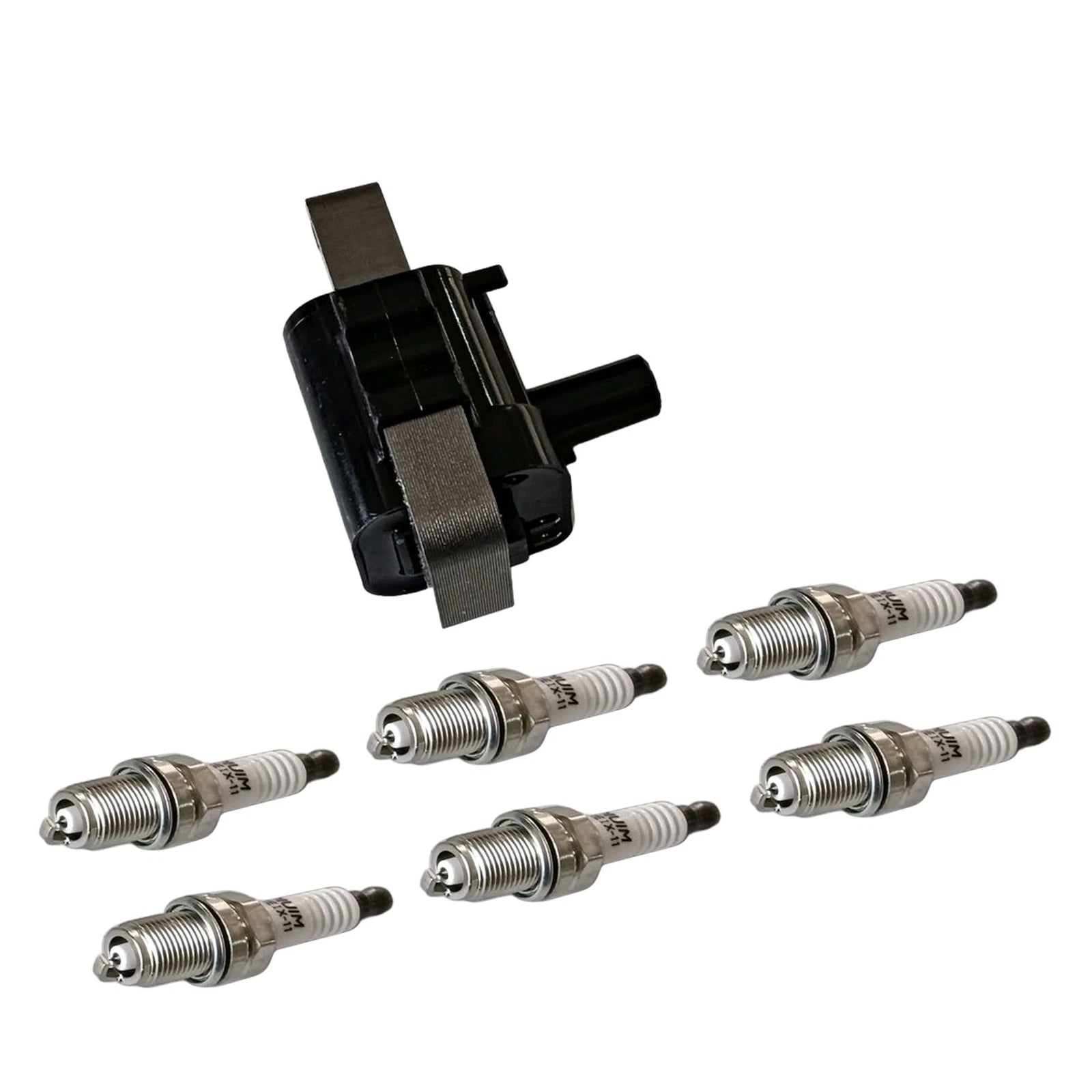 Ignition Coil & 6 Iridium Spark Plugs for Nissan Frontier (1999–2004)