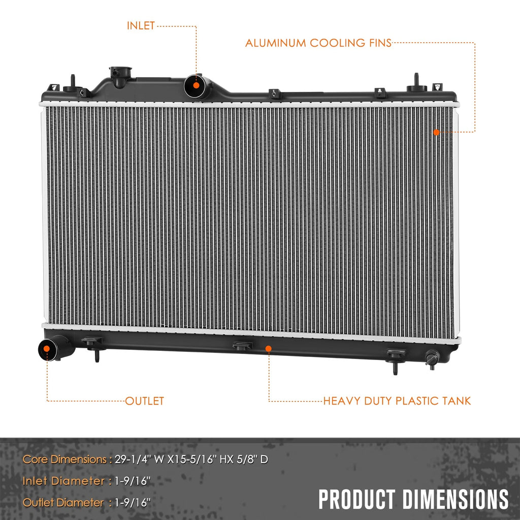 Aluminum Core Cooling Radiator DPI-13870 for Subaru Legacy Outback (2020–2024)