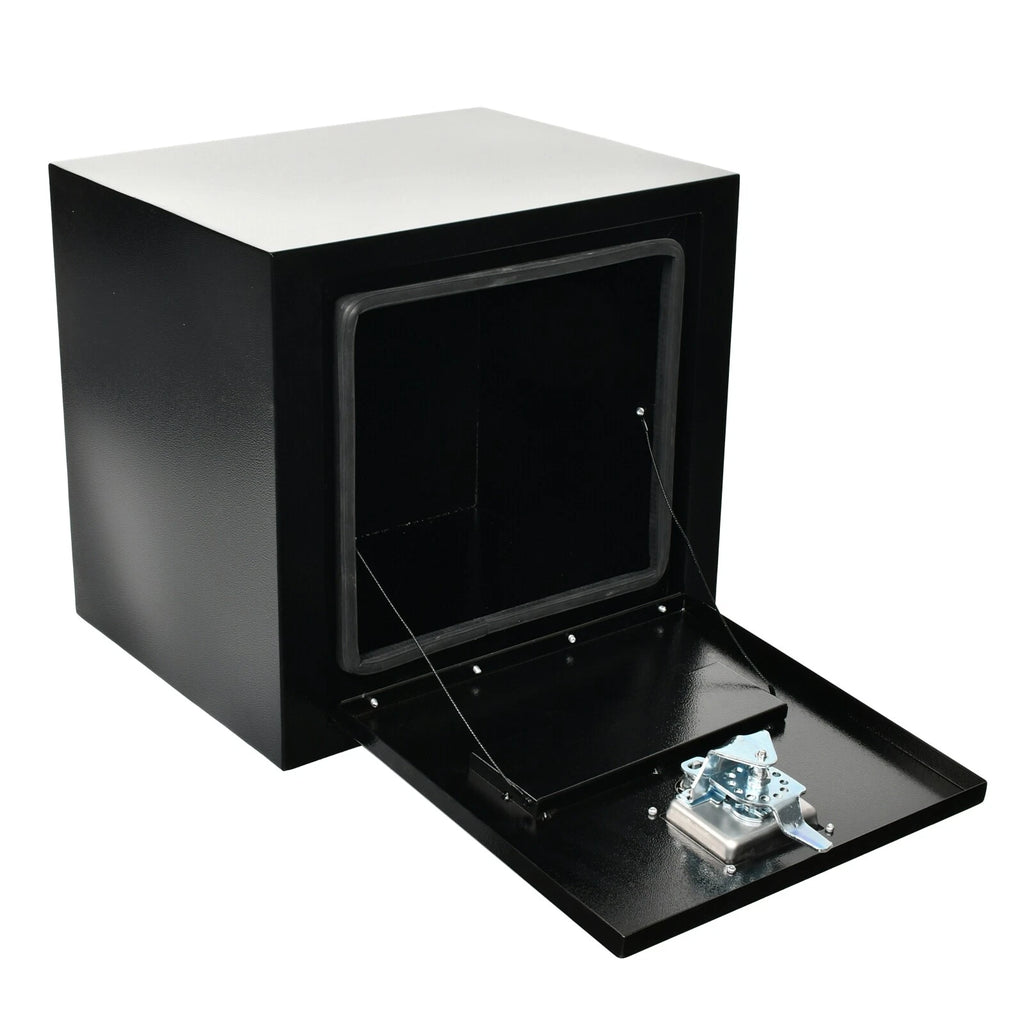 Underbody Tool Box for Pickup Truck (18''×14''×16'', Black Steel)