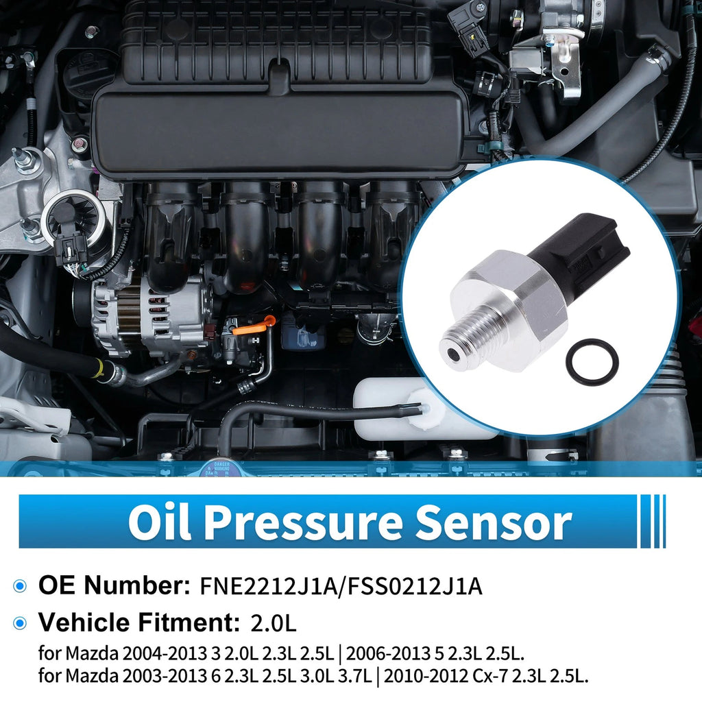 Engine Oil Pressure Sensor for Mazda 3 (2004–2013) No.FNE2212J1A/FSS0212J1A