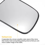 Right Side Heated White Mirror Glass for Honda HR-V CR-V (1996–2006)