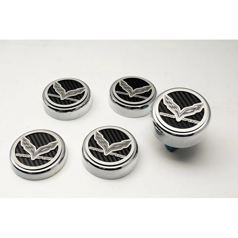 6pc Cap Covers Replacement with MOPAR Blue Vinyl for 2016–2017 Corvette GS