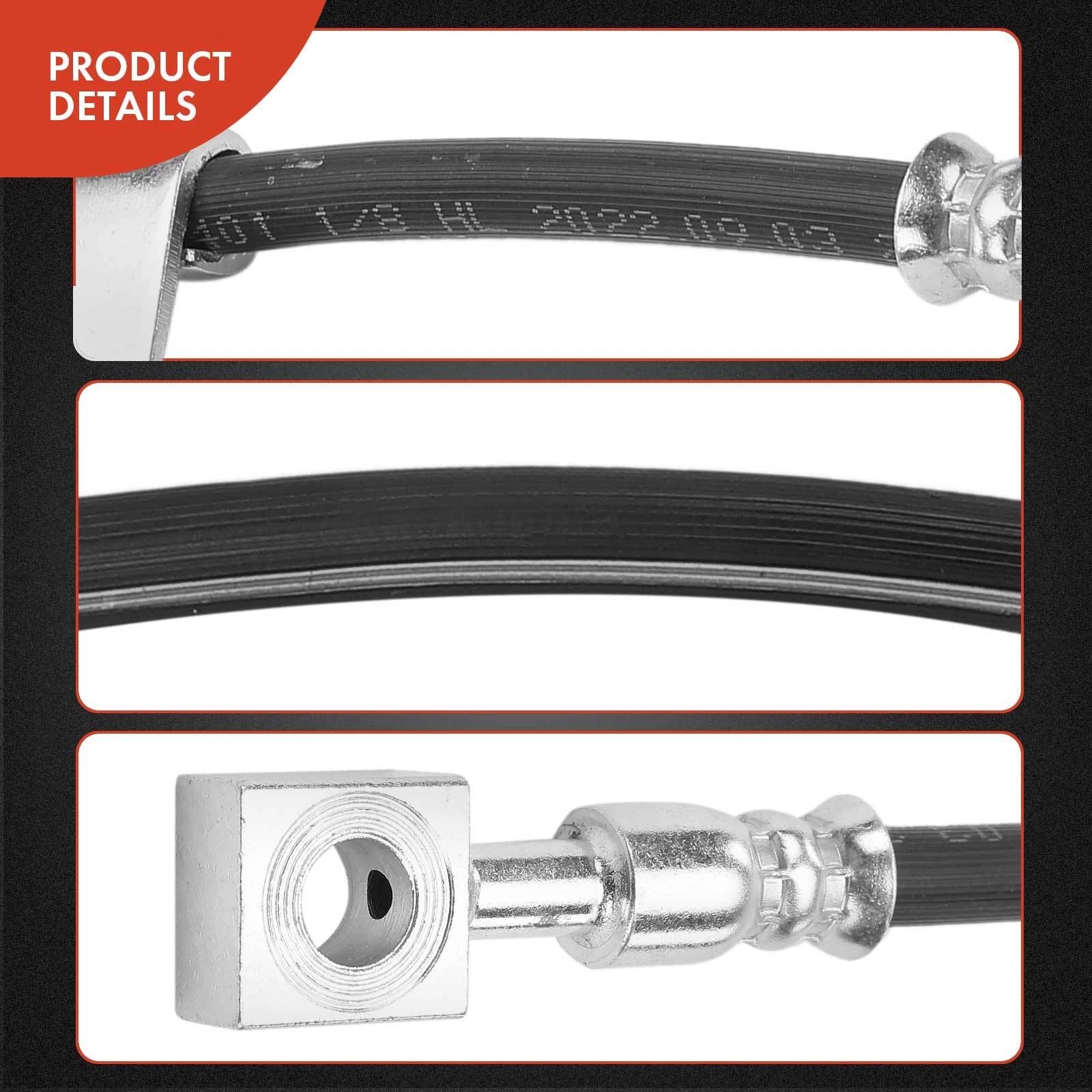 Front Left Brake Hydraulic Hose for Chevy Malibu, Saturn Aura, Pontiac (2008–2012)