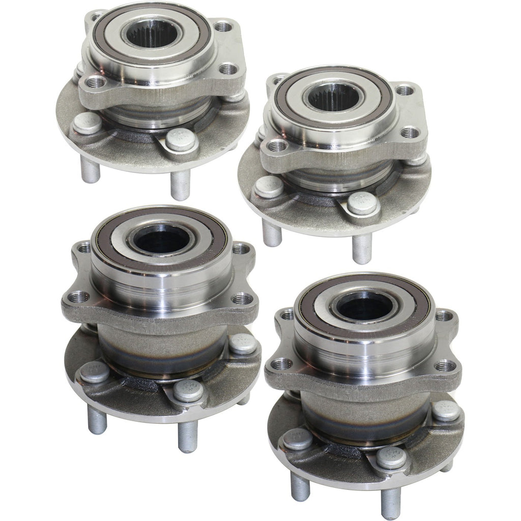 Wheel Hubs for Subaru Outback (2010–2014) Front & Rear with Bearing AWD