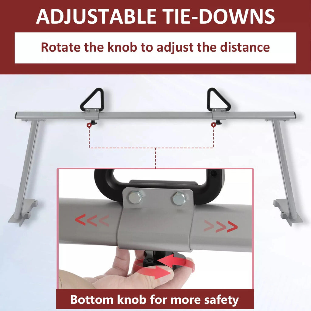 Universal Pickup Ladder Rack for Trucks (1000 lb Capacity)