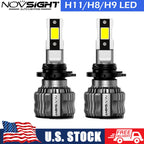 2X H11 H8 H9 LED Headlight Kit Low Beam Bulbs 6500K 30000LM