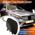 Car Bumper Tow Hook Cover for Mercedes-Benz C43 (2017-2018) - Brown