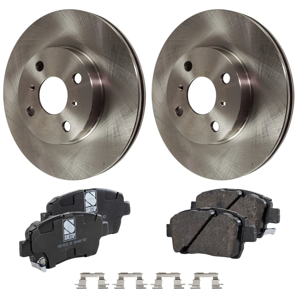 Brake Disc Rotors and Pads Kit for Toyota Echo MR2 Spyder (2000–2001)