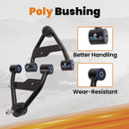 Set of 2 Lift Front Upper Control Arms for Chevy S10 GMC S15 (1982–2001)