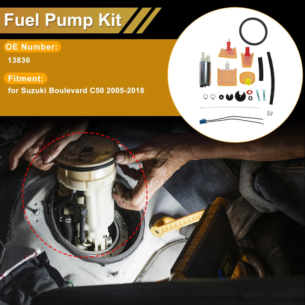 Fuel Pump for Suzuki Boulevard C50 (2005–2018) Replaces 13836