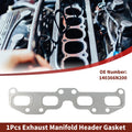 Exhaust Manifold Header Gasket for Nissan Altima 2.5L L4 (2002–2006) No. 140366N200
