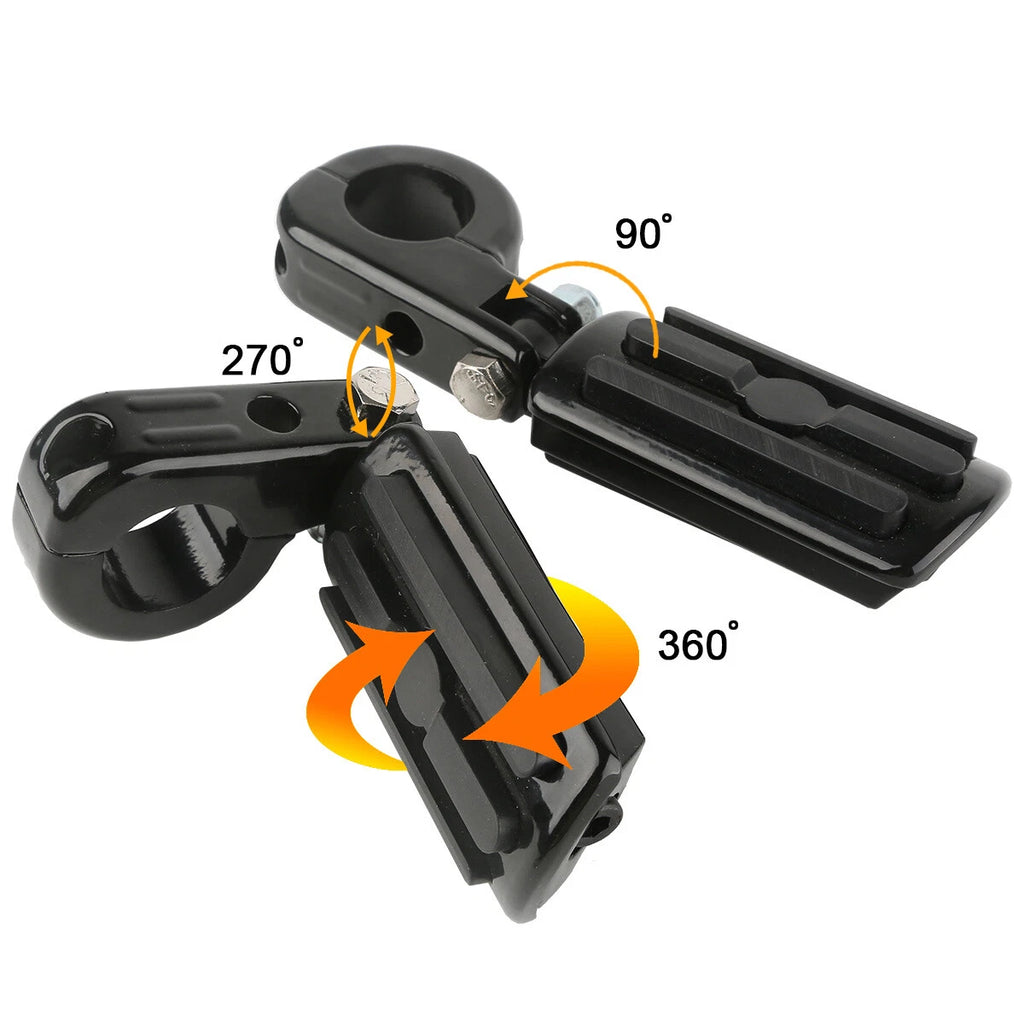 1.25" Engine Bars Foot Pegs for Harley Electra Glide, Street, Road King