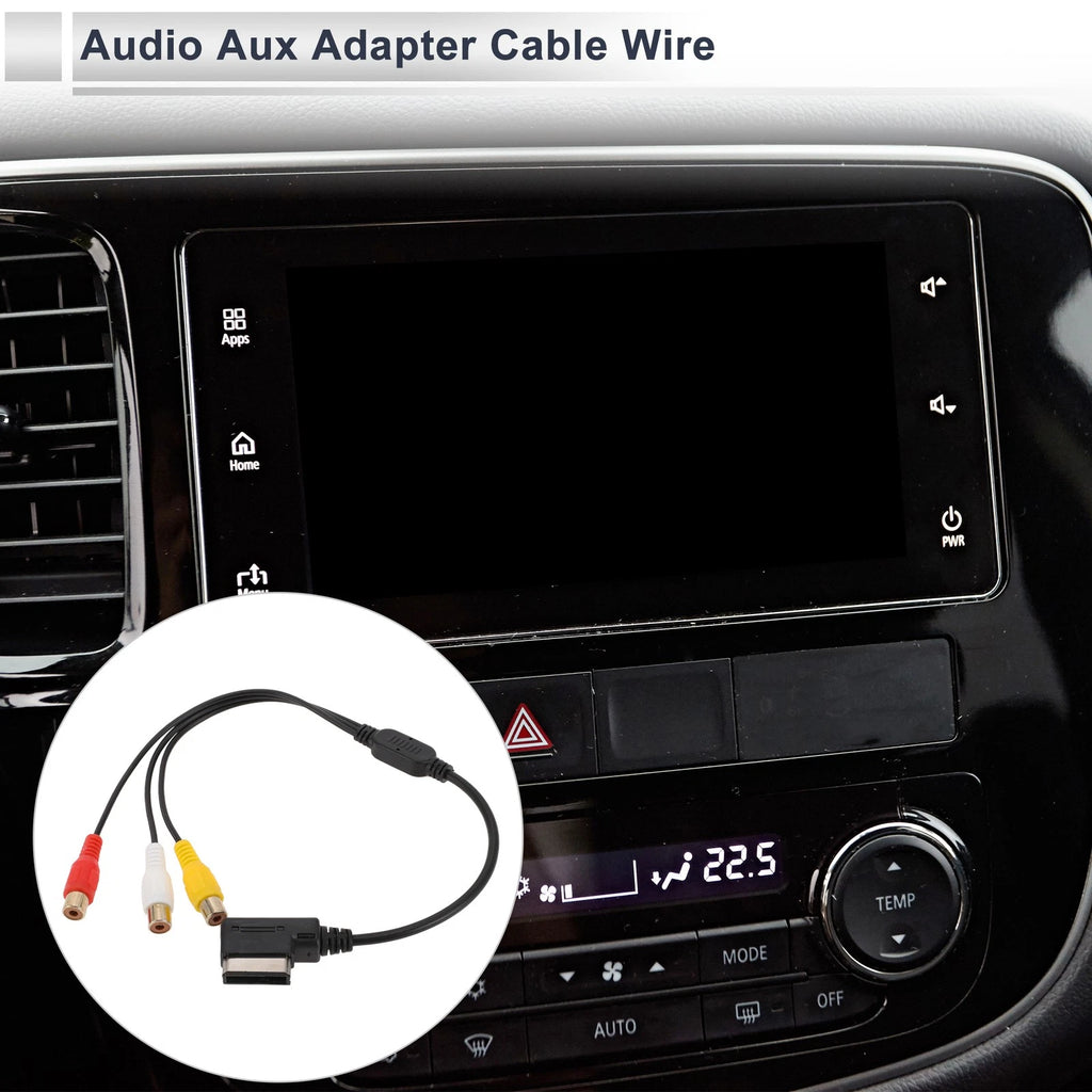 Audio Aux Adapter Cable for Audi (AMI to 3RCA)