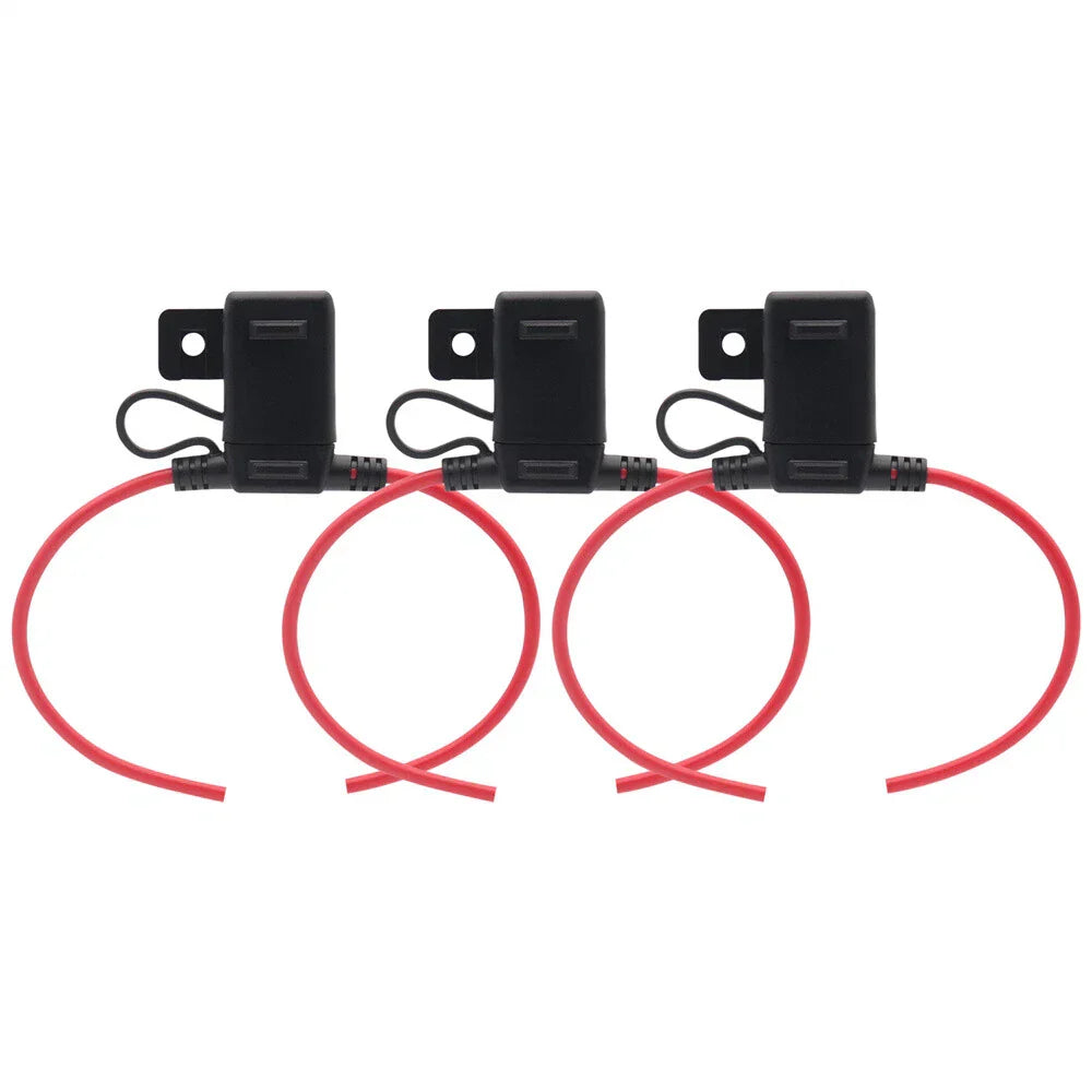 Manual Reset Blade Circuit Breaker w/ Holder for Boat Truck SUV Motorcycle