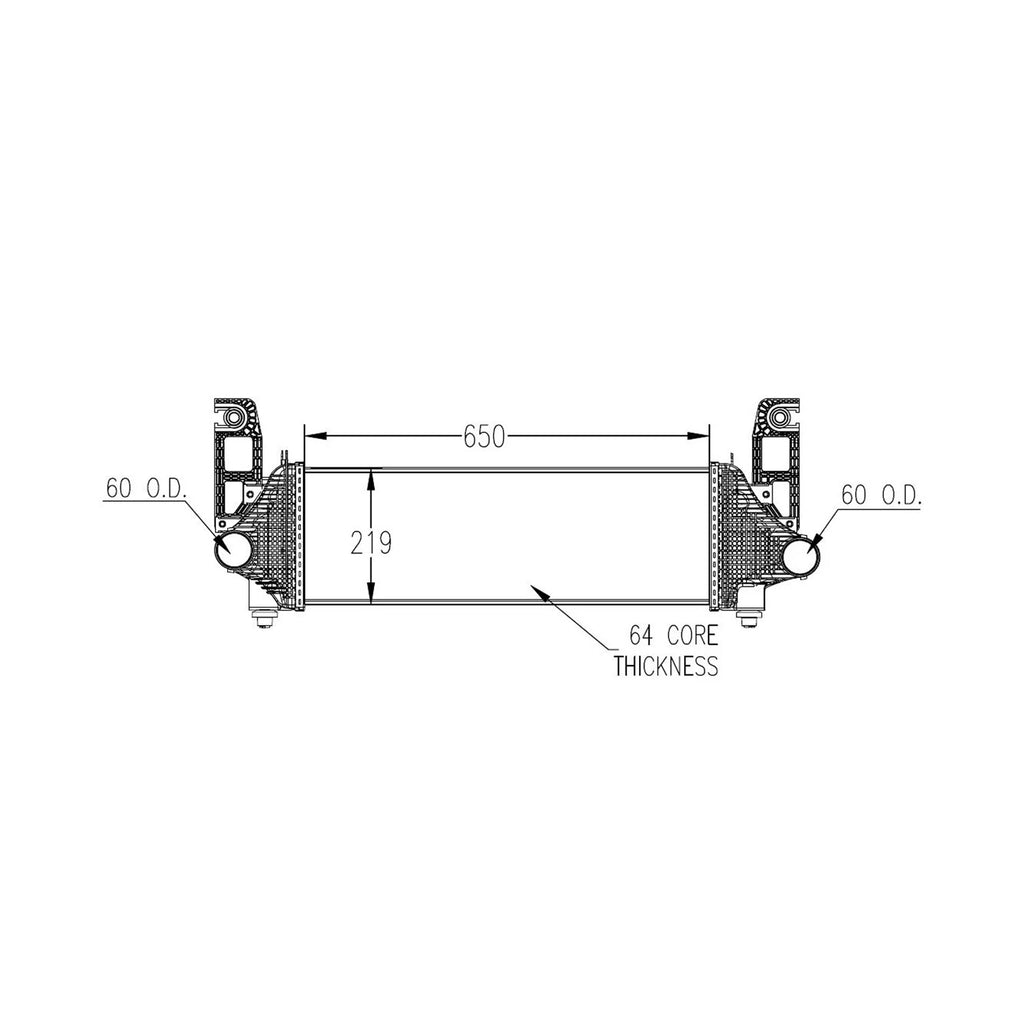 Replacement Turbocharger Intercooler for See Compatibility Chart