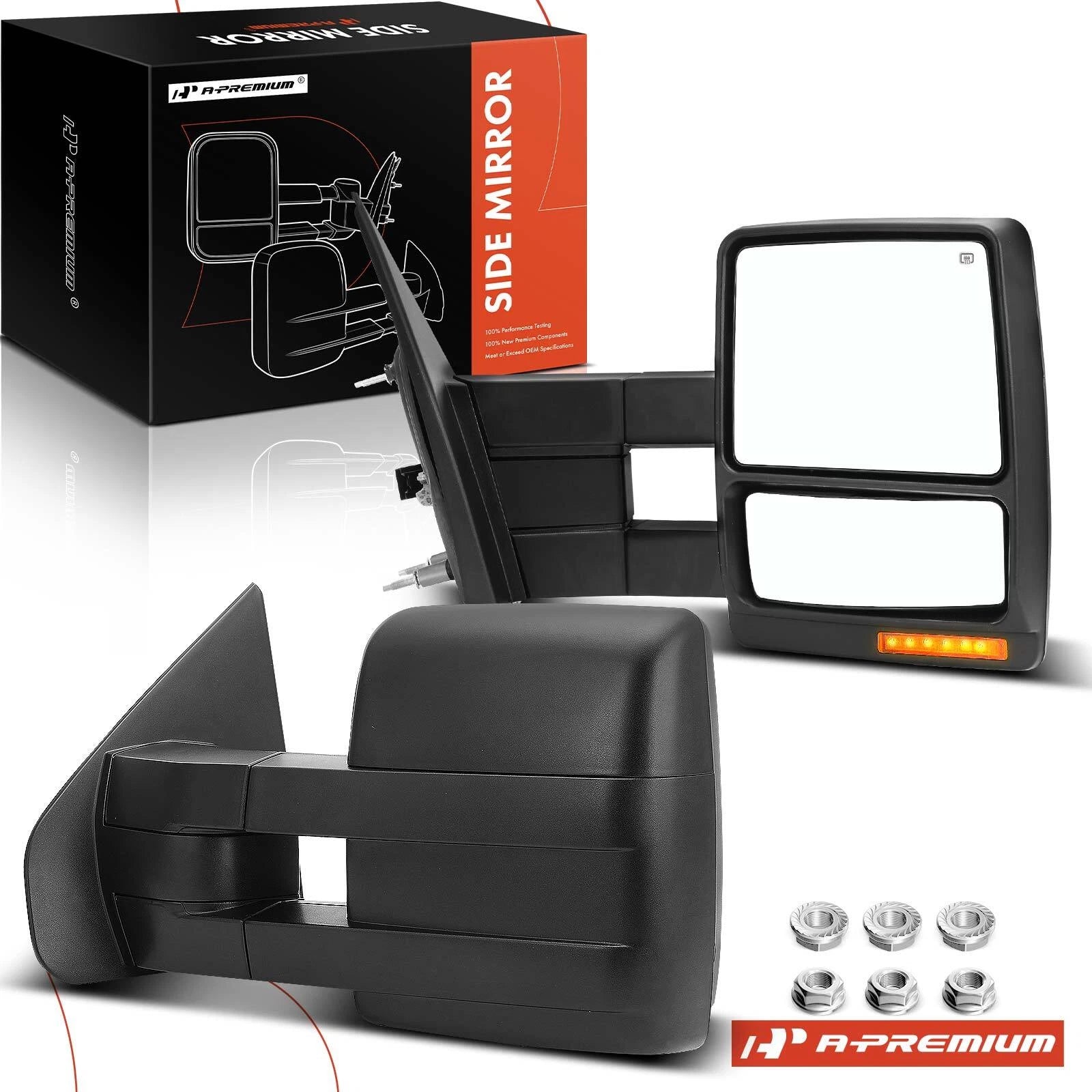 2X Power Mirrors with Signal Light for Ford F150 (2004–2014)