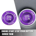 Push Start Stop Button Cover Kit for Dodge Charger Challenger (2015–2023) - Purple