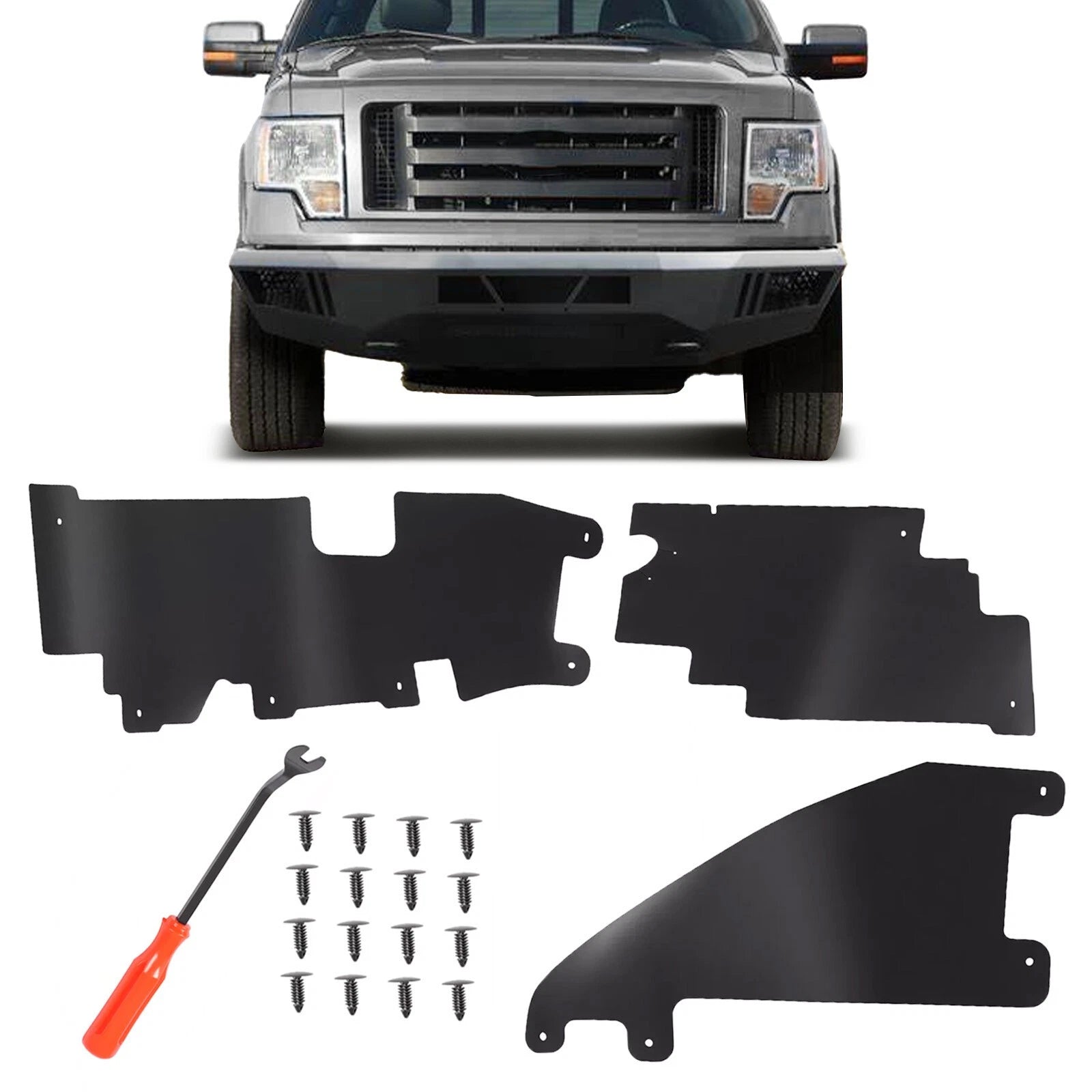 Radiator Support Grille Air Deflector Kit for Ford F-150 (2009–2014)