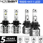 2X NOVSIGHT 9005 H11 LED Headlight Bulbs Conversion Kit 6500K for