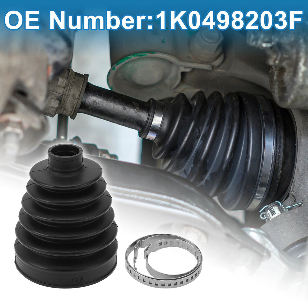Outer CV Joint Boot Kit with Clamps for Audi Q3 (2015–2018) 1K0498203F